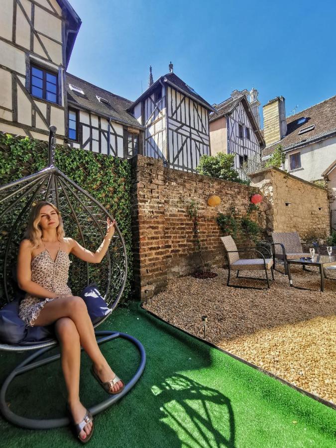 Le Papillon De La Cathedrale - Calme - Jardin - Wifi Daire Troyes Dış mekan fotoğraf