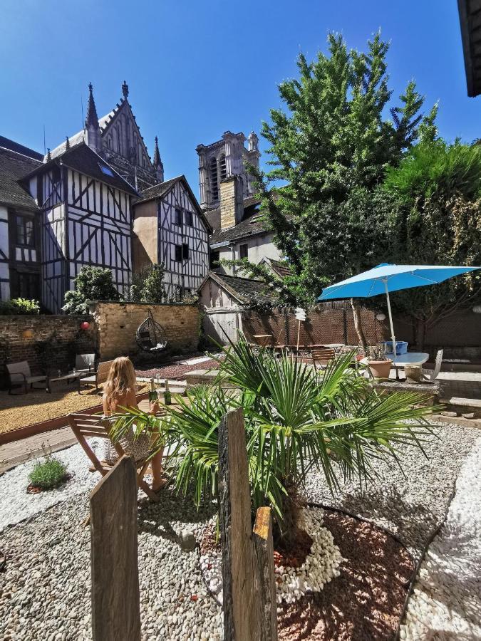Le Papillon De La Cathedrale - Calme - Jardin - Wifi Daire Troyes Dış mekan fotoğraf