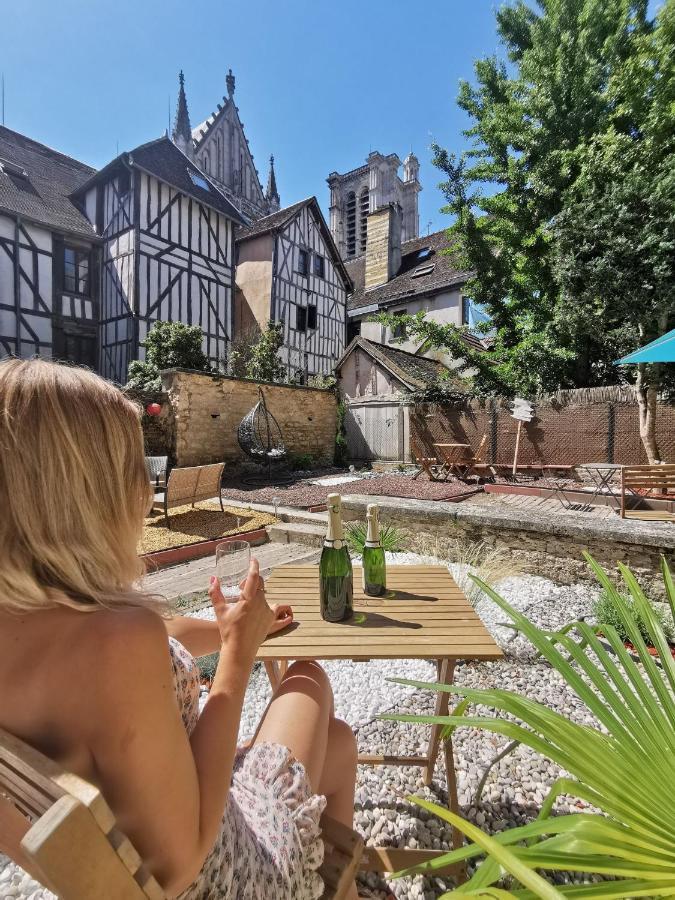Le Papillon De La Cathedrale - Calme - Jardin - Wifi Daire Troyes Dış mekan fotoğraf